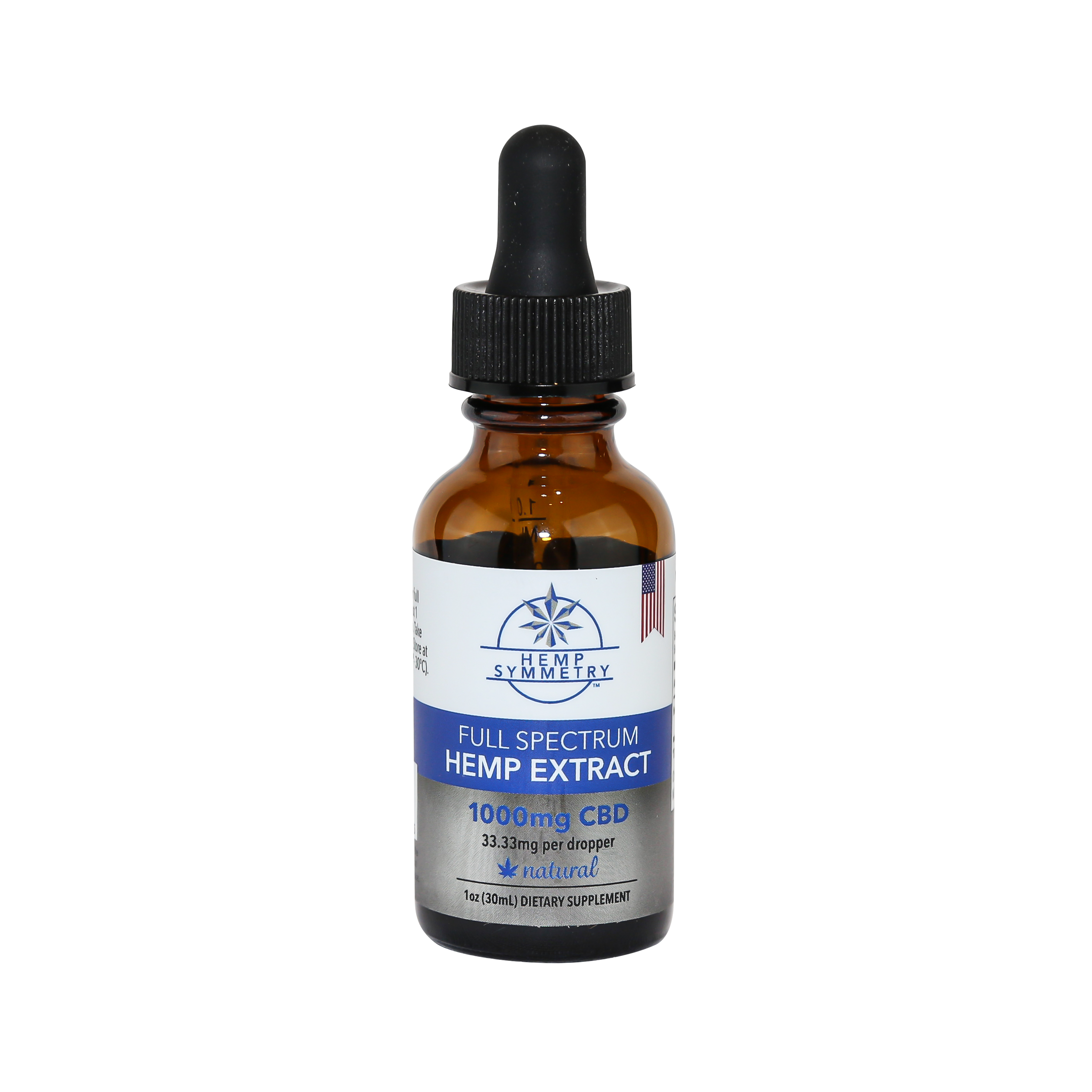 Hemp Symmetry CBD Tincture - Full Spectrum - Natural Flavor