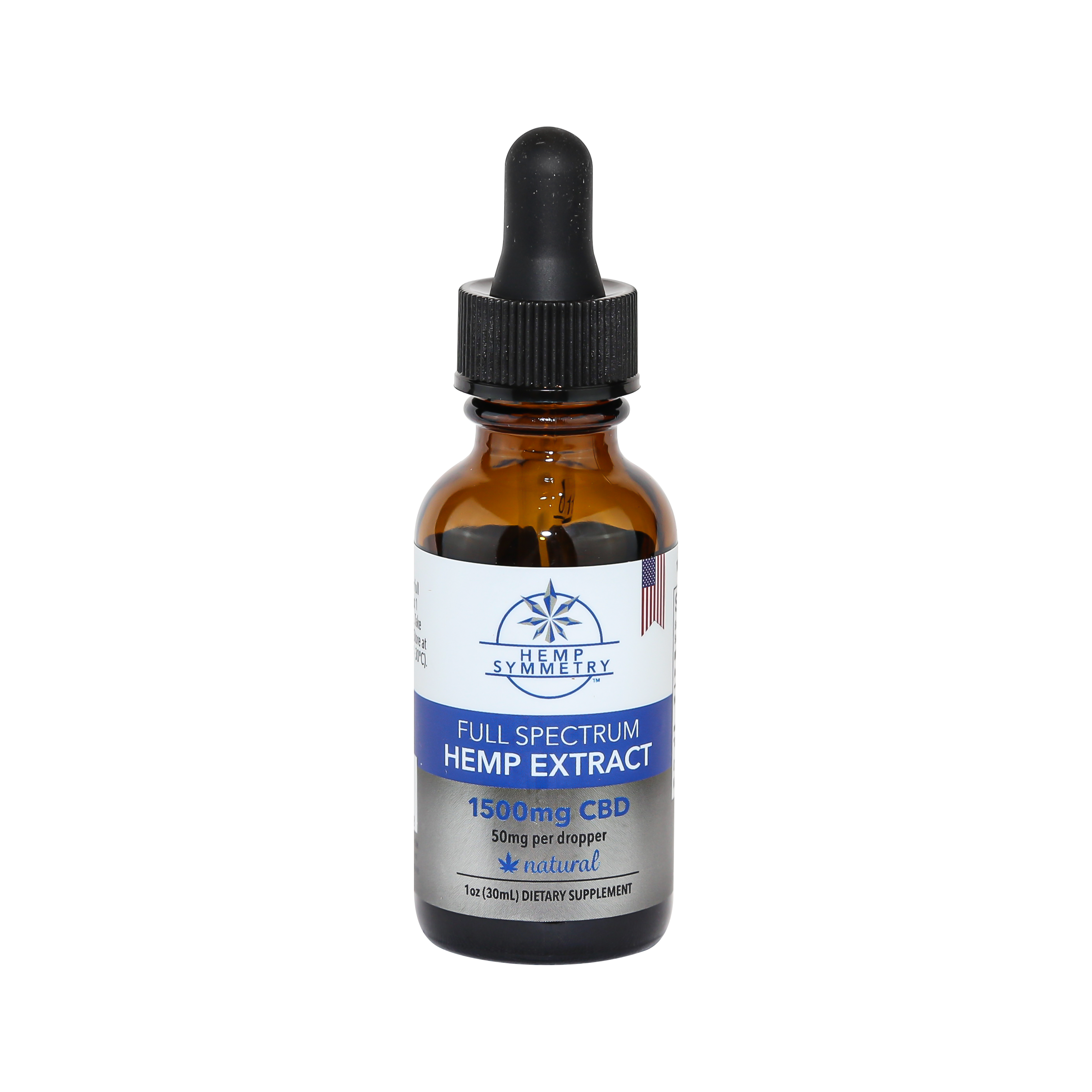 Hemp Symmetry CBD Tincture - Full Spectrum - Natural Flavor