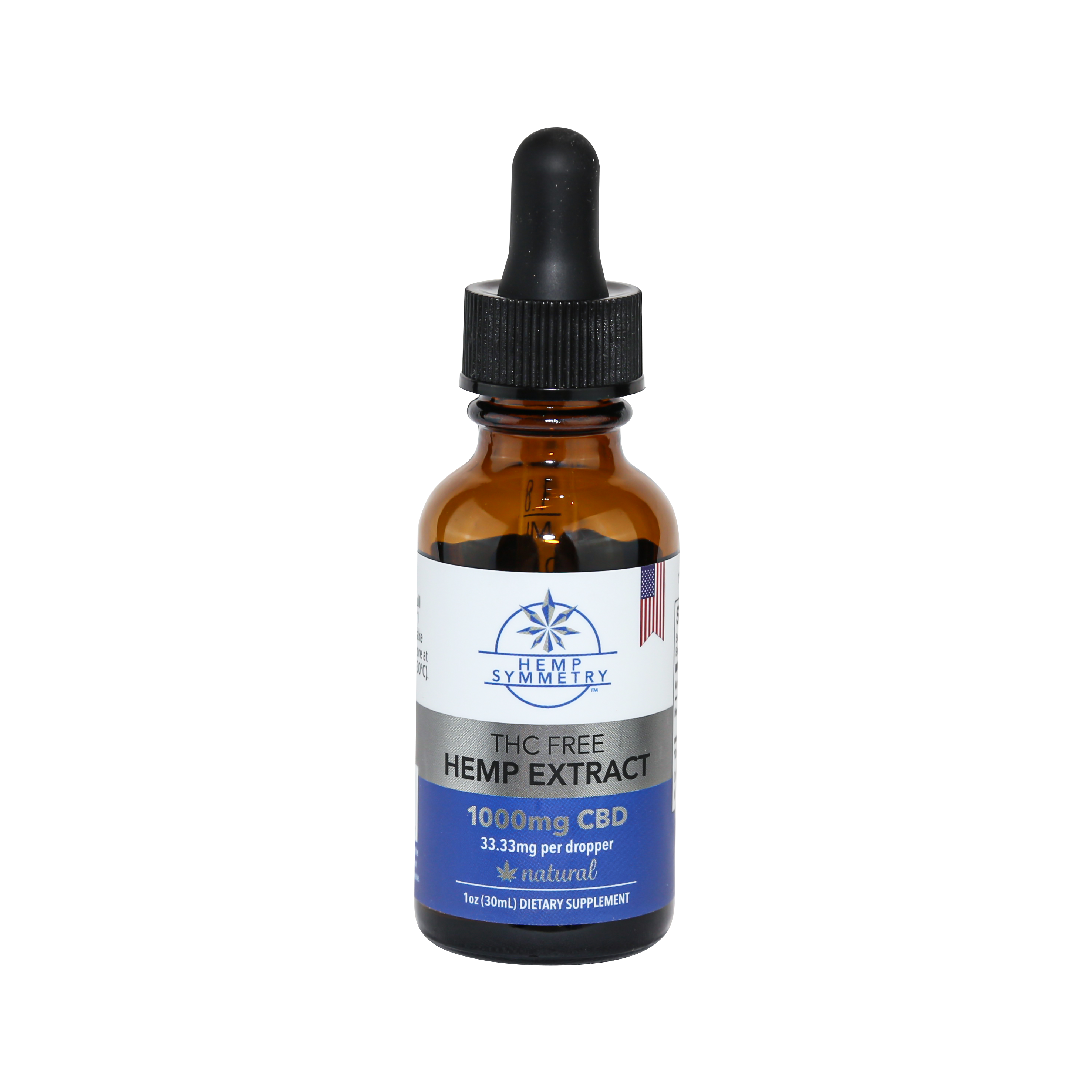 Hemp Symmetry CBD Tincture - THC-Free - Natural Flavor