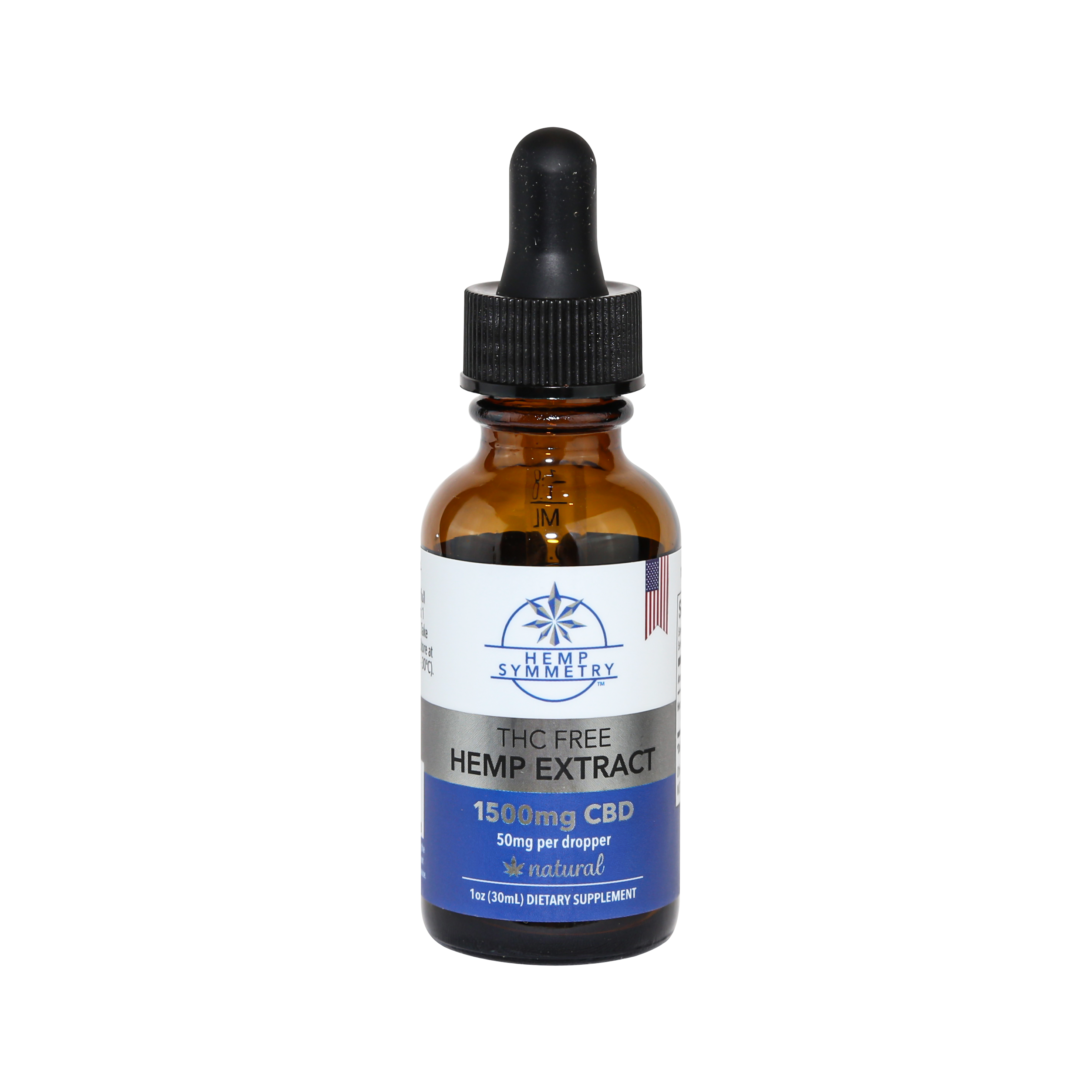 Hemp Symmetry CBD Tincture - THC-Free - Natural Flavor