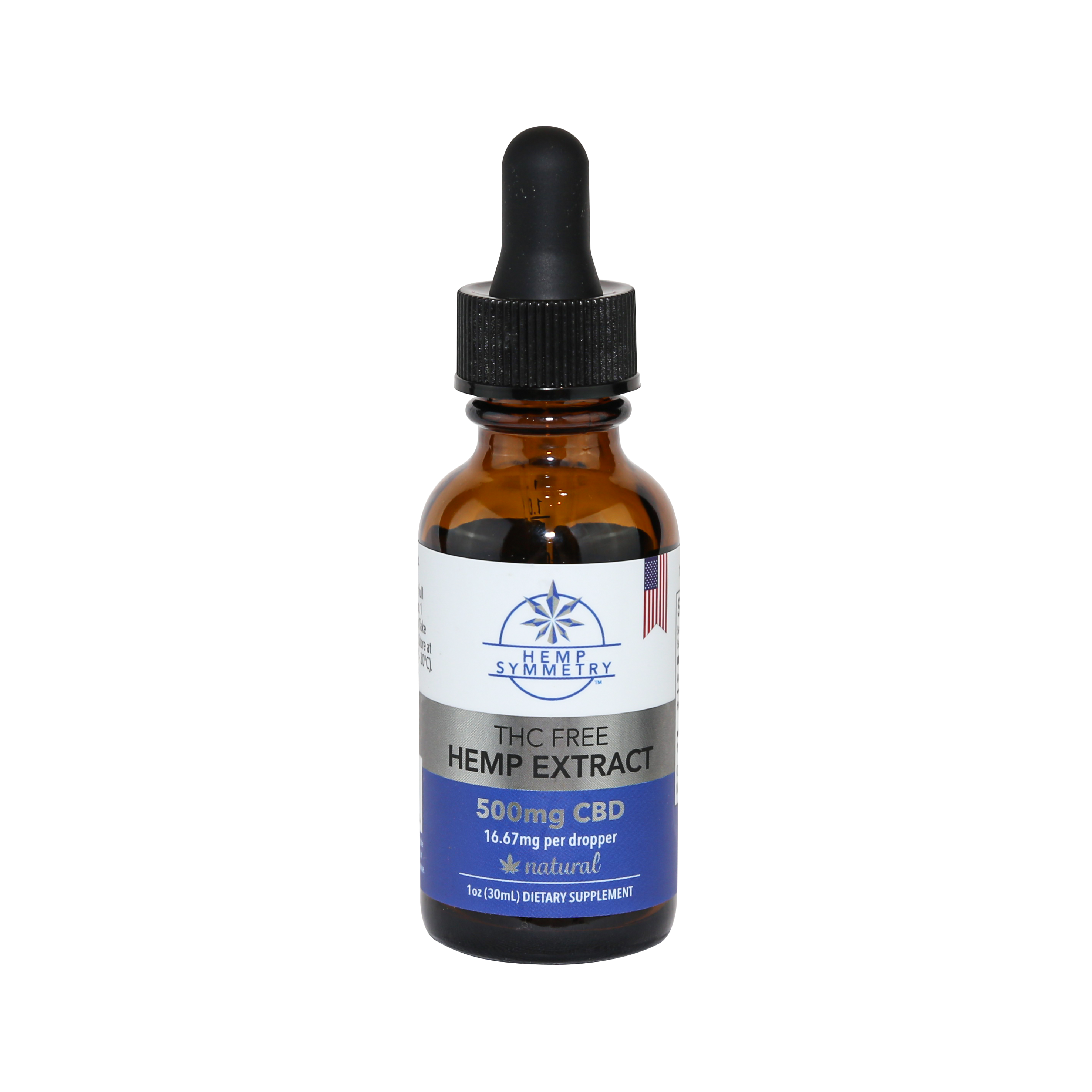 Hemp Symmetry CBD Tincture - THC-Free - Natural Flavor