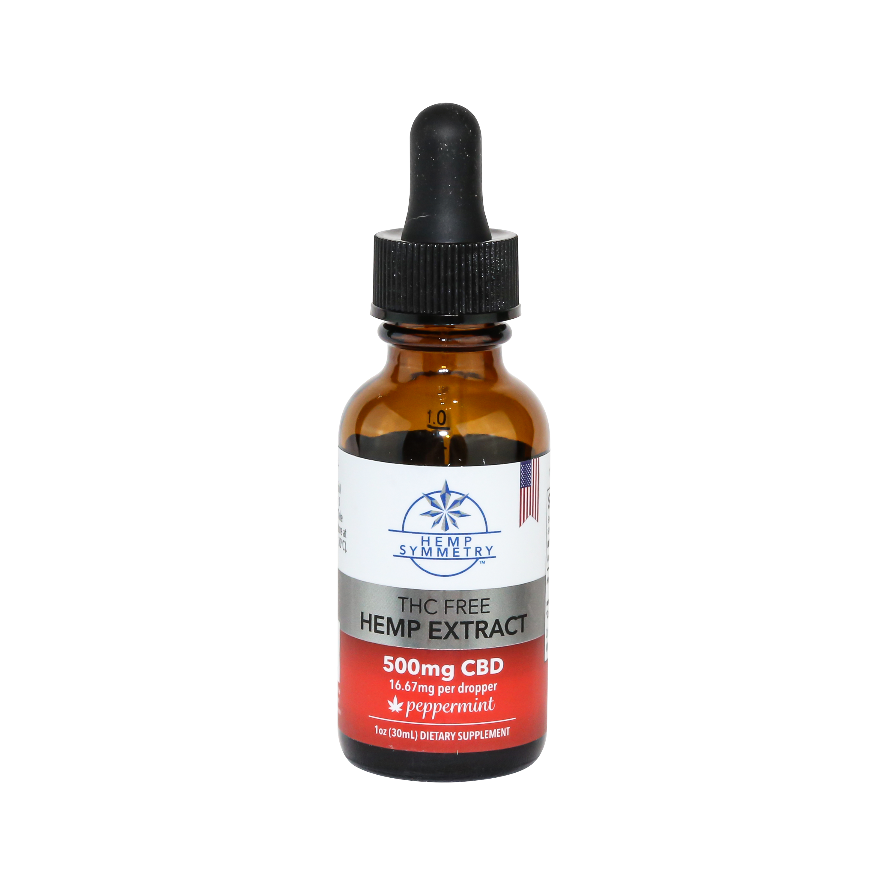 Hemp Symmetry CBD Tincture - THC-Free - Peppermint