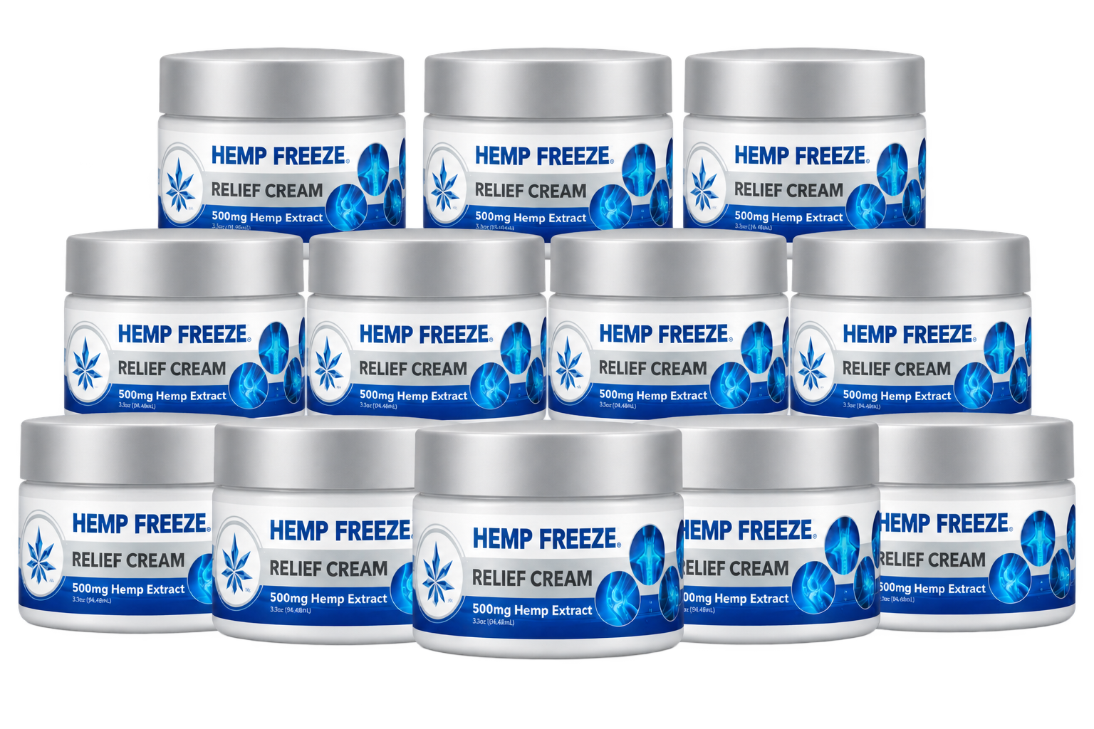 Hemp Freeze Jars Wholesale Case of 12