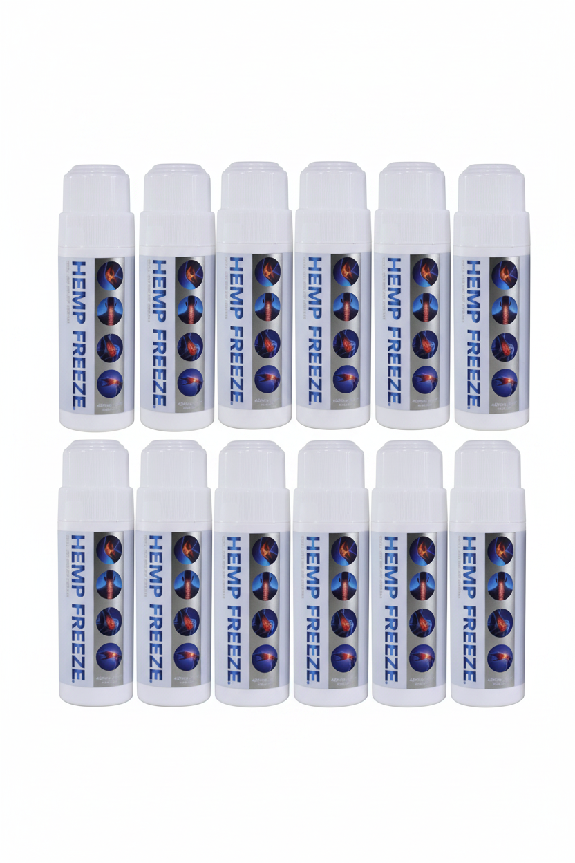 Venta al por mayor de roll-ons Hemp Freeze®, caja de 12 unidades