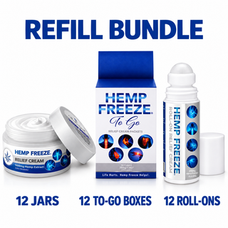 Hemp Freeze® Refill Bundle (Case of 12 Each)
